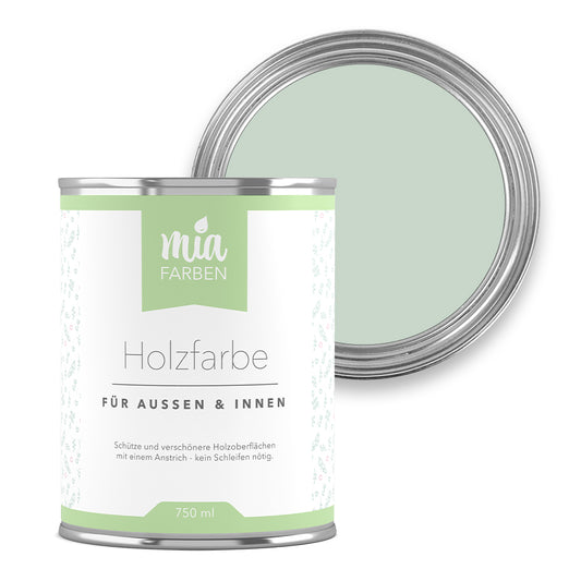 miafarben Holzfarbe Frostiges Eisgrün