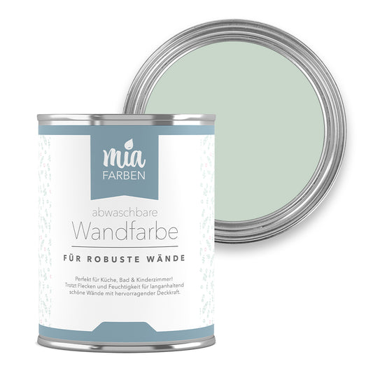 abwaschbare Wandfarbe Frostiges Eisgrün