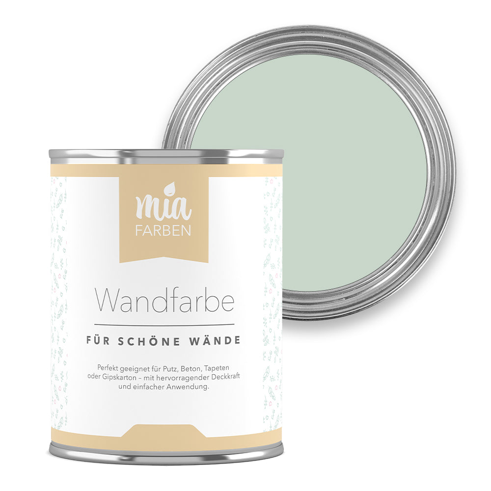 miafarben Wandfarbe Frostiges Eisgrün