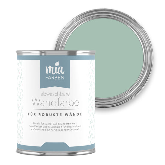 miafarben abwaschbare Wandfarbe  Mia Minze