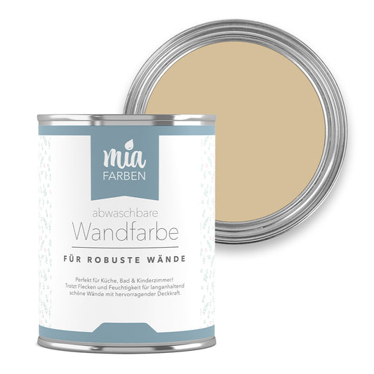 miafarben abwaschbare Wandfarbe Mias Sandkorn