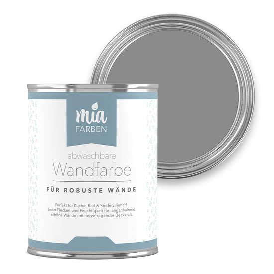 miafarben abwaschbare Wandfarbe Natürliches Felsengrau