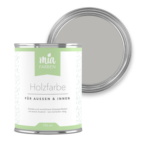 miafarben Holzfarbe Sanftes Wolkengrau
