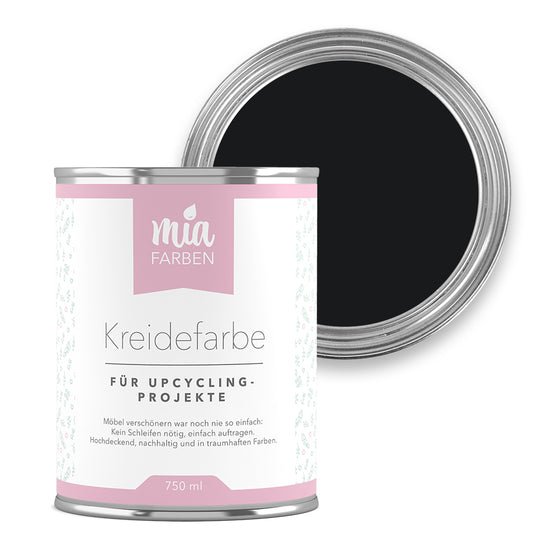 miafarben Kreidefarbe Tiefes Nachtschwarz