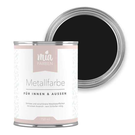 miafarben Metallfarbe Tiefes Nachtschwarz