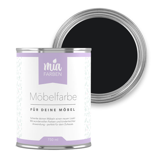 miafarben Möbelfarbe tiefes Nachtschwarz