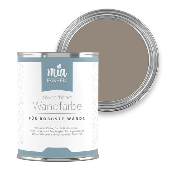 miafarben abwaschbare Wandfarbe Warmes Sepiaholz