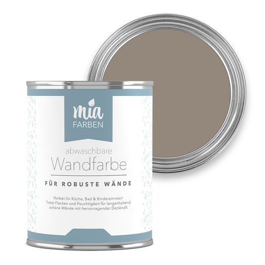 miafarben abwaschbare Wandfarbe Warmes Sepiaholz