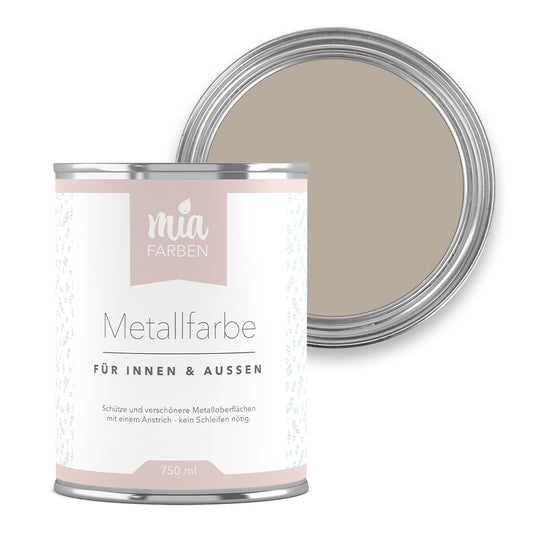miafarben Metallfarbe Weiches Sandgrau