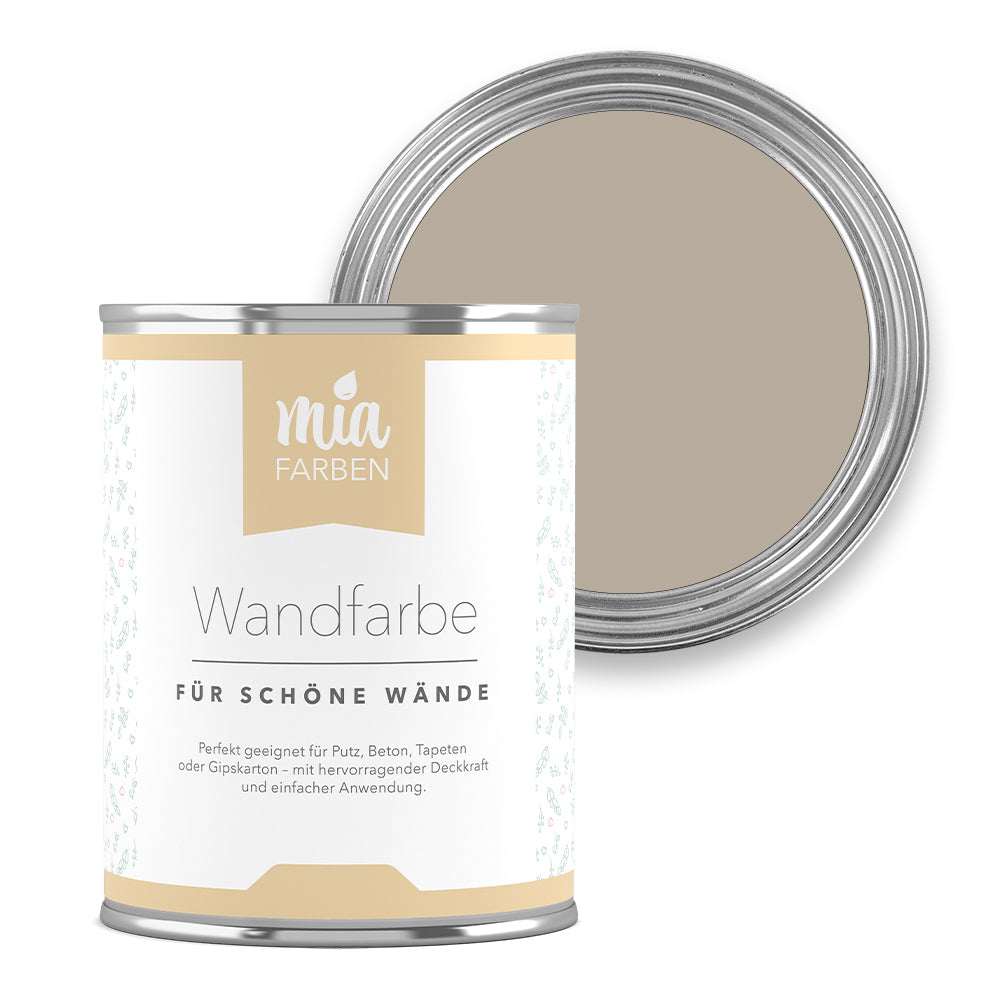 miafarben Wandfarbe Weiches Sandgrau